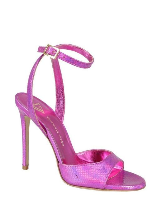 Giampaolo Viozzi Pink Ankle Strap Sandals