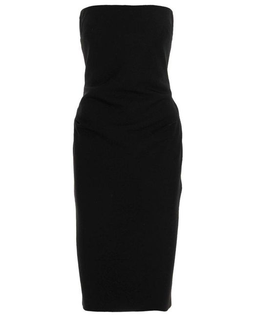 Max Mara Bernard Strapless Dress in Black | Lyst