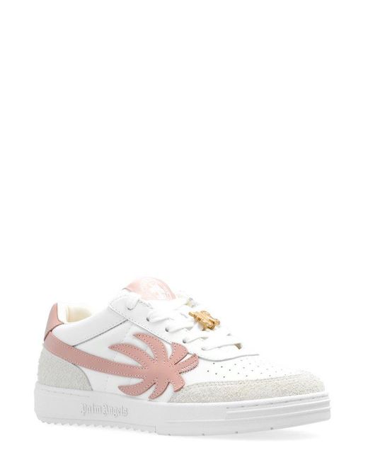 Palm Angels White Palm Beach University Low-top Sneakers