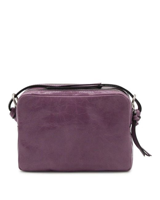 Isabel Marant Purple Mauve Leather Wardy Camera Bag