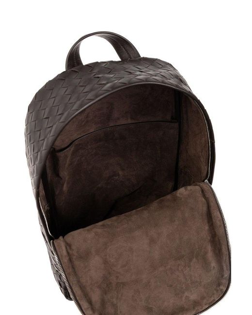Bottega Veneta Black Backpack 'classic Intrecciato Medium', for men