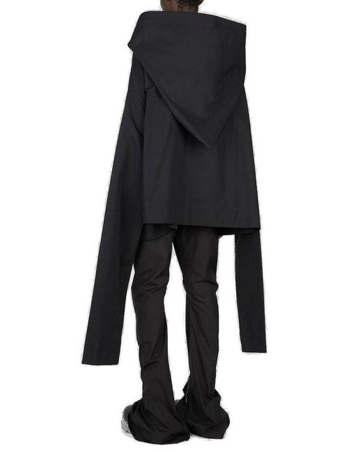 Rick Owens Zip-up Extra-long Sleeves Jacket in Black for Men | Lyst