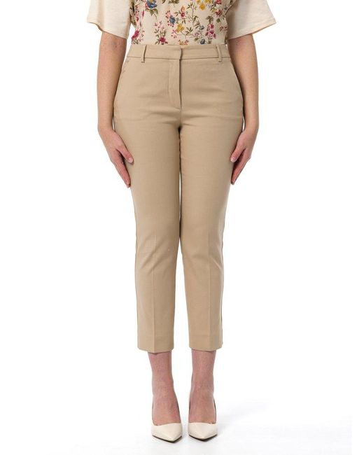 Weekend by Maxmara Natural Straight Leg Cropped Trousers