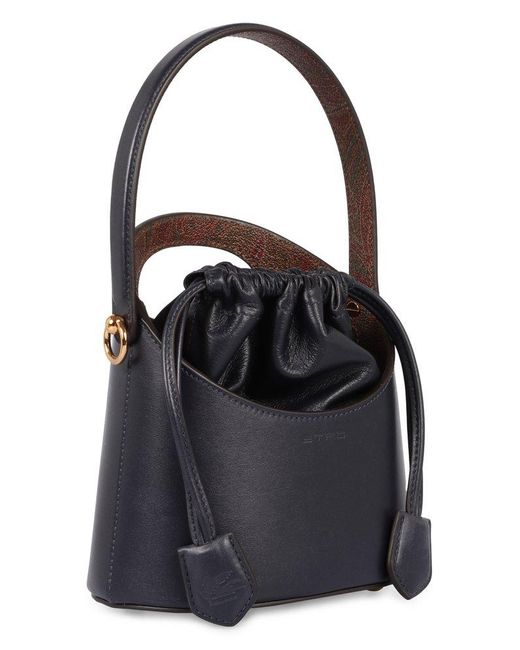 Etro Black Saturno Small Tote Bag