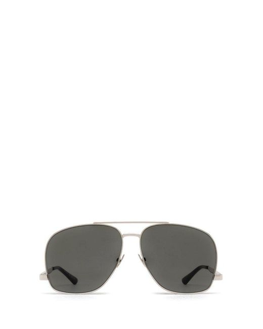 Saint Laurent Gray Sl 653 Silver Sunglasses