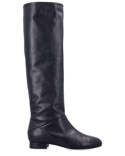 BY FAR Felix Boots in Blue Lyst