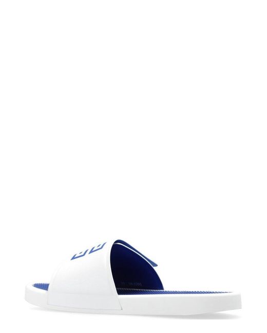 Givenchy White 4g Emblem Flat Sandals