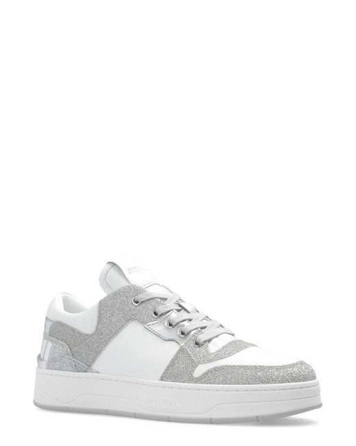 Jimmy Choo White Florent/M Low-Top Sneakers