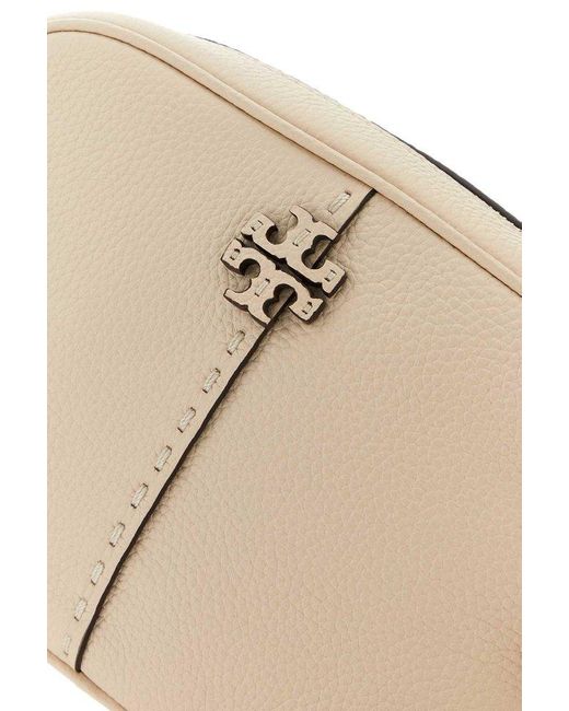 Tory Burch Natural Mcgraw Leather Camera Bag