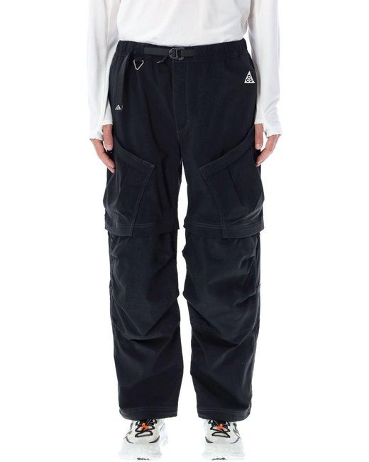 Nike Blue Acg Smith Summit Belted Cargo Trousers for men