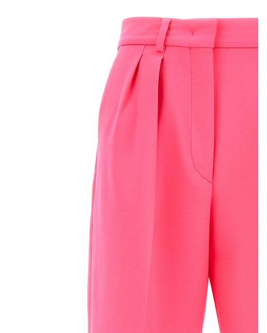 Sportmax Pink Max Mara Studio Tibet Belted Trousers