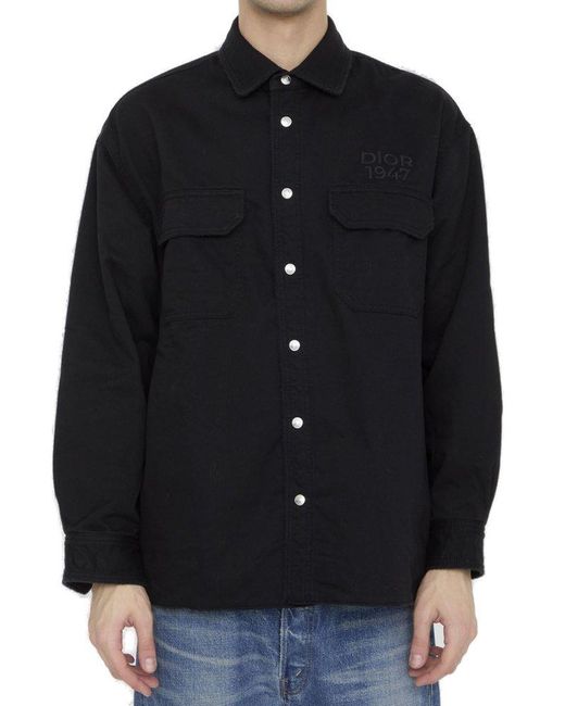 Dior Black Cotton Overshirt for men