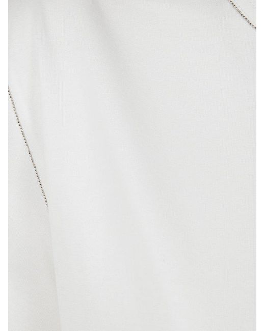 Tシャツ・カットソー FABIANA FILIPPI Filo Diamante T-shirt White Fabiana Filippi 'Filo Diamante' T-Shirt | ShopSimon