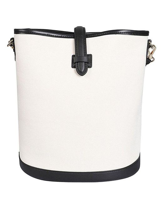 Weekend by Maxmara White Vintage-inspired Bucket Bag