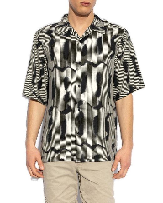 M I S B H V Gray Patterned Shirt for men