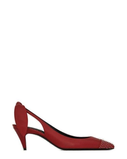 saint laurent bow pumps