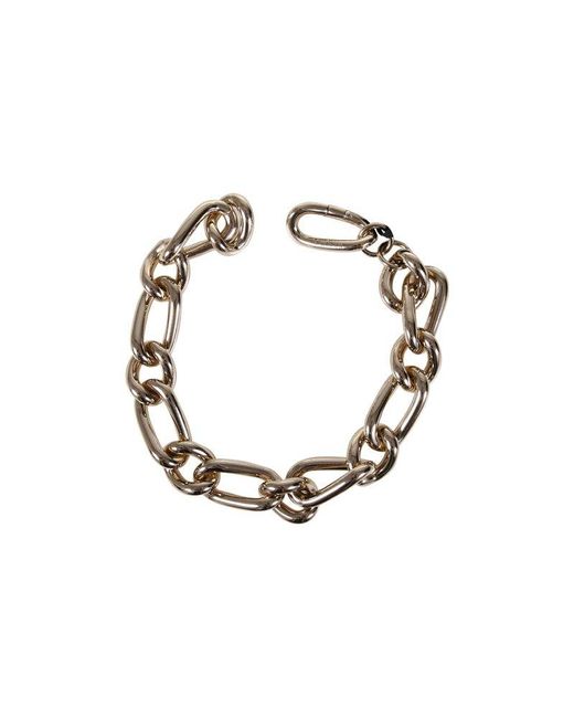 Max Mara Metallic Urbania Chained Necklace