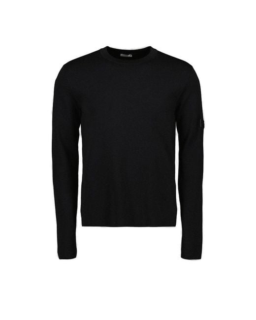 Dior Black Logo Patch Crewneck Pullover for men