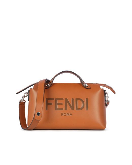 Fendi Brown By The Way Medium Leather Shoulder Bag