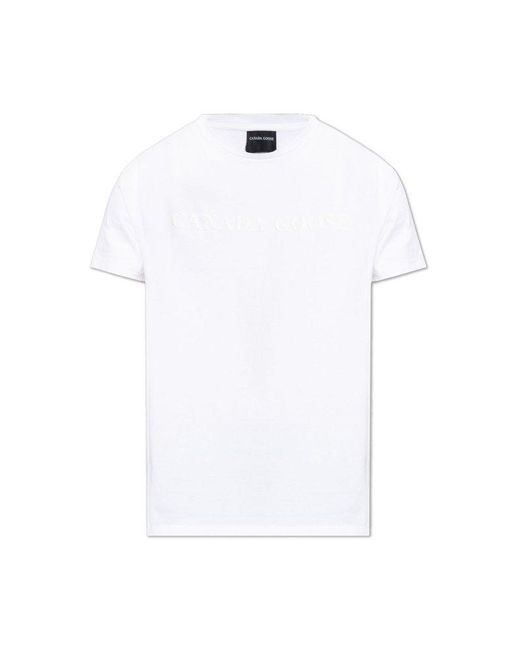 Golden Goose Deluxe Brand White T-shirt With Logo, for men