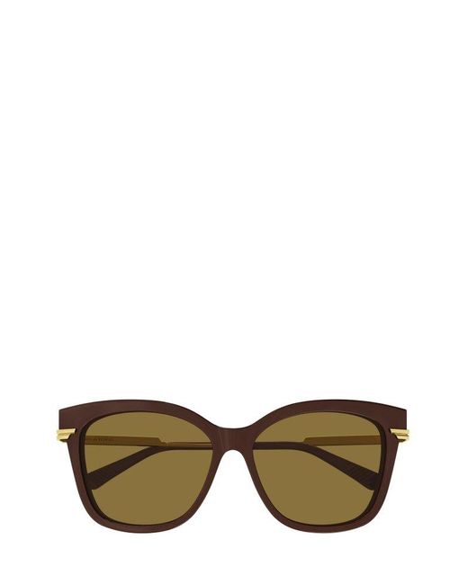 Bottega Veneta Multicolor Square Frame Sunglasses
