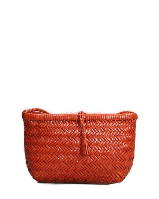 Dragon Diffusion Red Minsu Handwoven Shoulder Bag