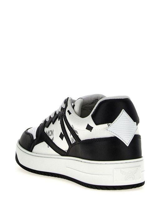 MCM White Neo Terrain Sneakers