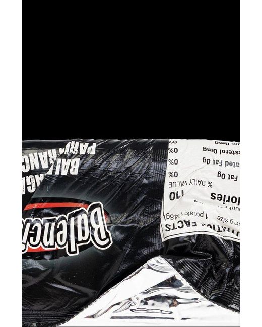 クラッチバッグ BALENCIAGA 'Chips' clutch Black Medium-8290012ABP31000_F.jpg?v=1