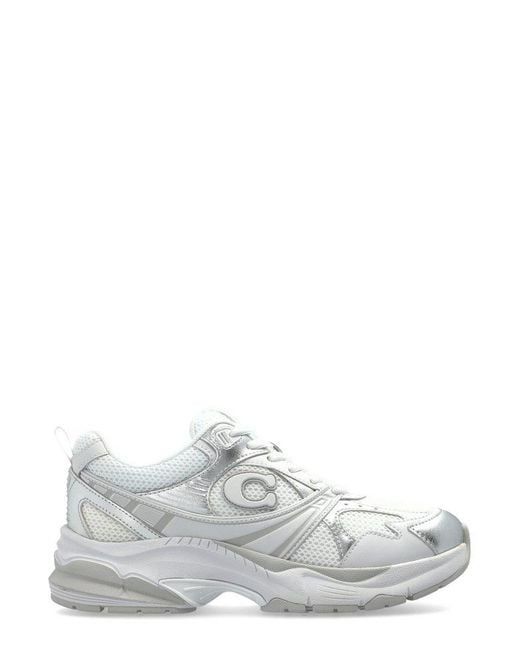 COACH White Logo-Appliqué Sneakers