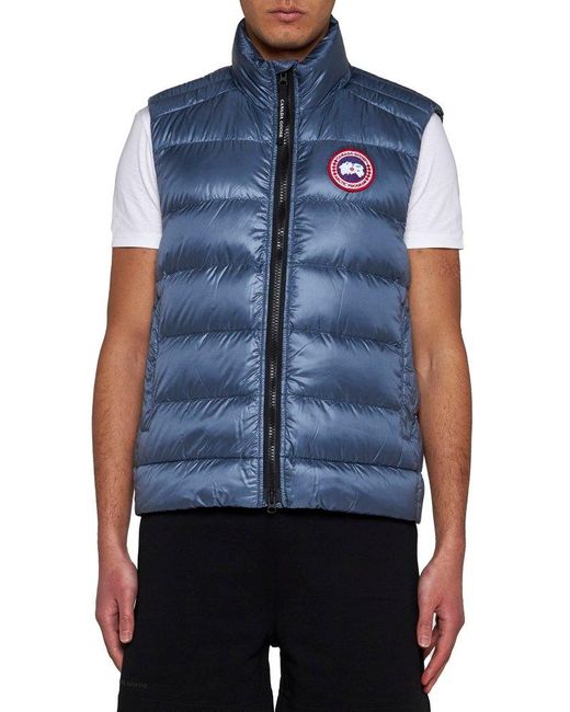 Canada Goose Blue Crofton Quilted Shell Gilet for men