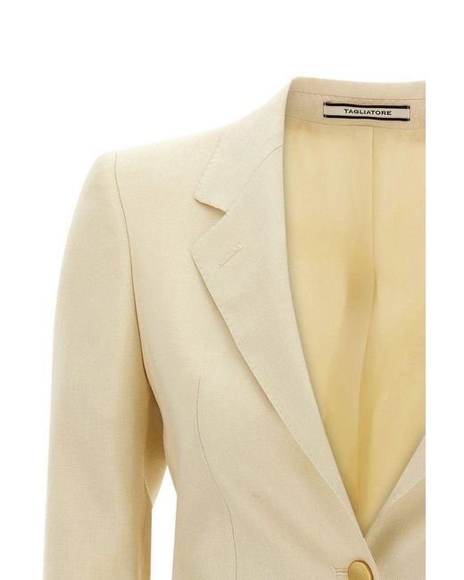 Tagliatore Natural Single-Breasted Tailored Blazer