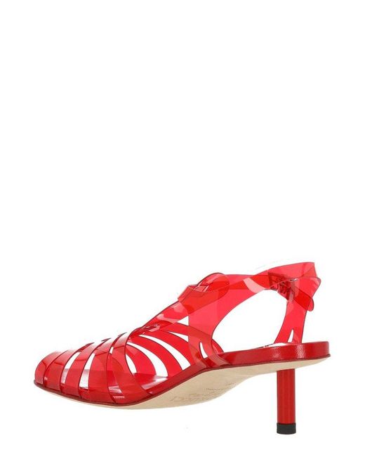 Fiorucci Red Strappy Heel Sandals
