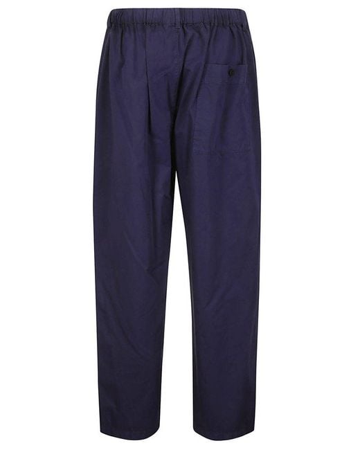 Lemaire Blue Relaxed Pants for men