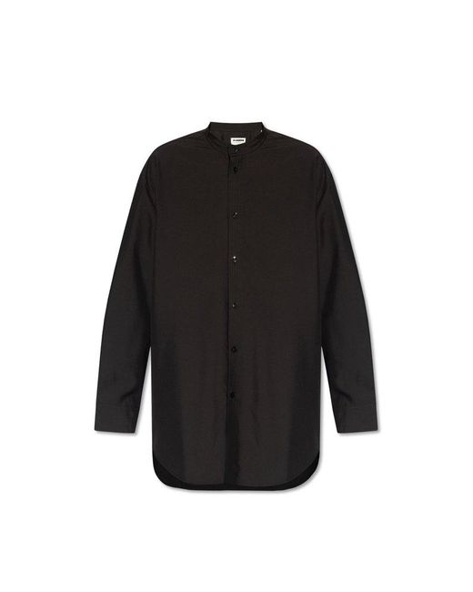 Jil Sander Black Silk Shirt By for men