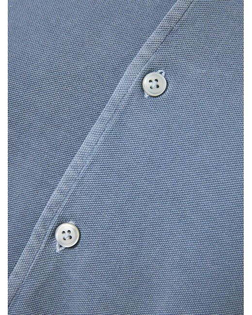 Sonrisa Blue Logo Patch Buttoned Shirt for men