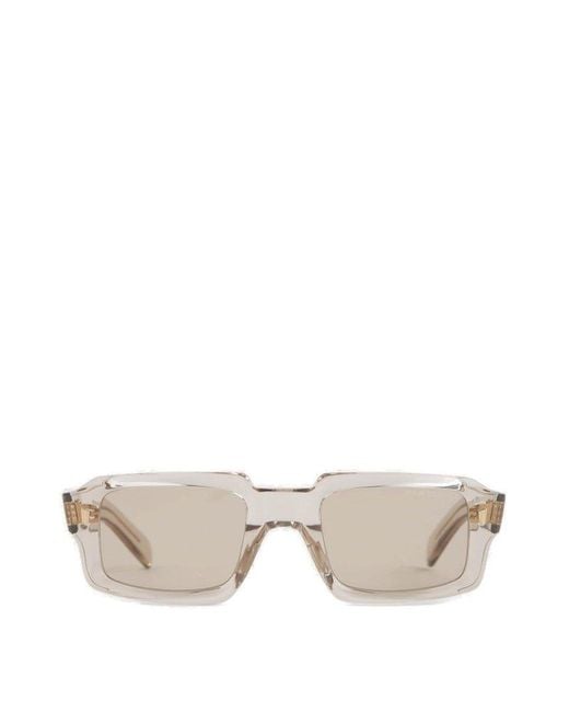 Cutler & Gross Natural Rectangular Frame Sunglasses for men