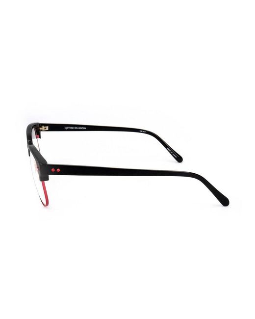 Linda Farrow Black X Matthew Williamson Square Frame Glasses