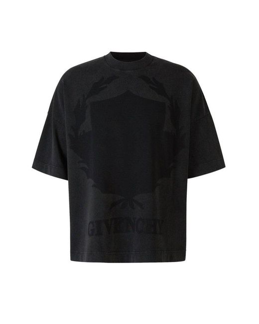 Givenchy Black Shadow Cotton T-Shirt for men