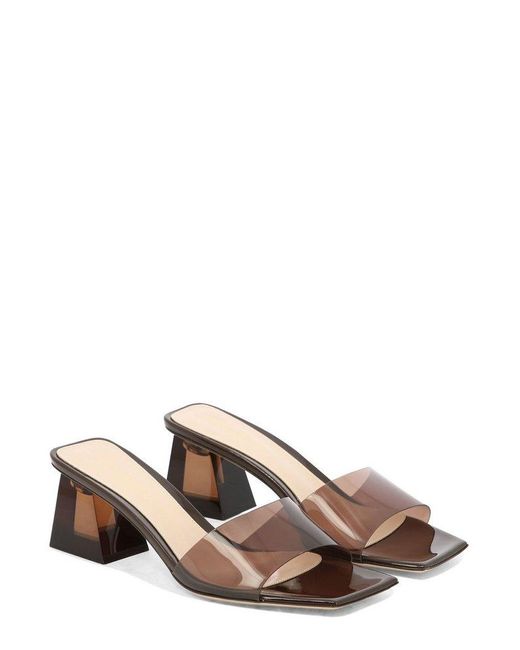Gianvito Rossi Brown Cosmic Slip-On Mules