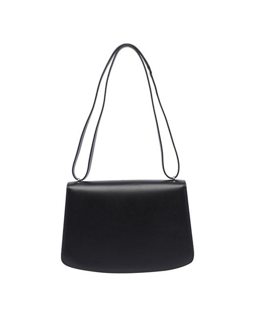 The Row Black Leather Sofia 10 Bag