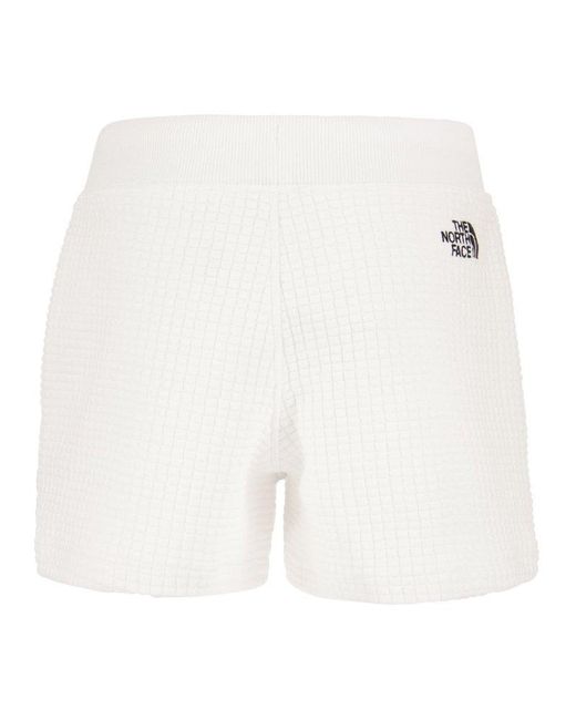The North Face White Mhysa Quilted Shorts