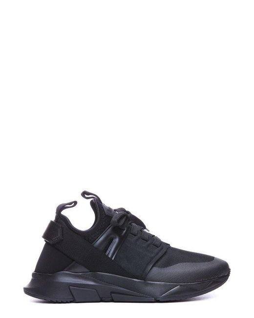Tom Ford Blue Jago Panelled Lace-up Sneakers for men