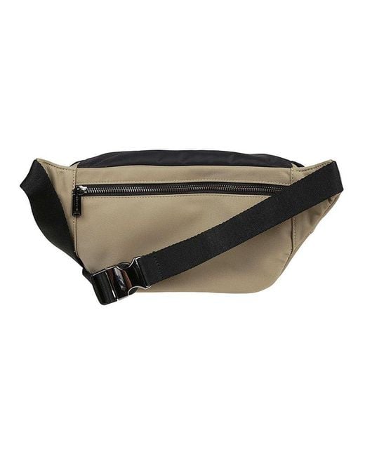 DSquared Logo plaque Zipped Belt Bag in Black for Men Lyst UK