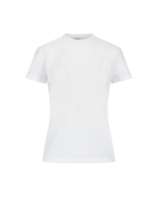 Zanone White Classic Crew Neck Top