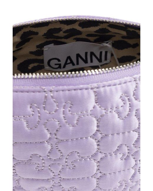 Ganni Purple ‘Butterfly Small’ Handbag