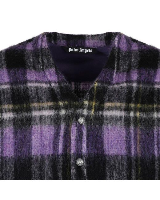 Palm Angels Purple Cardigans for men