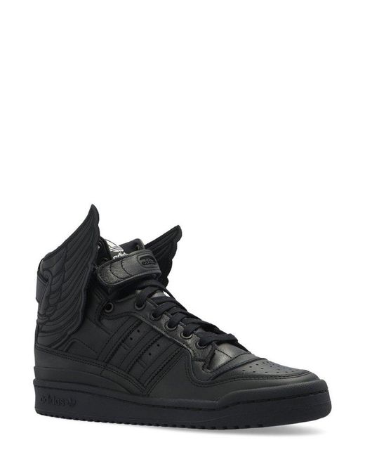 adidas Originals X Jeremy Scott Forum High-top Wings 4.0 Sneakers in Black  | Lyst