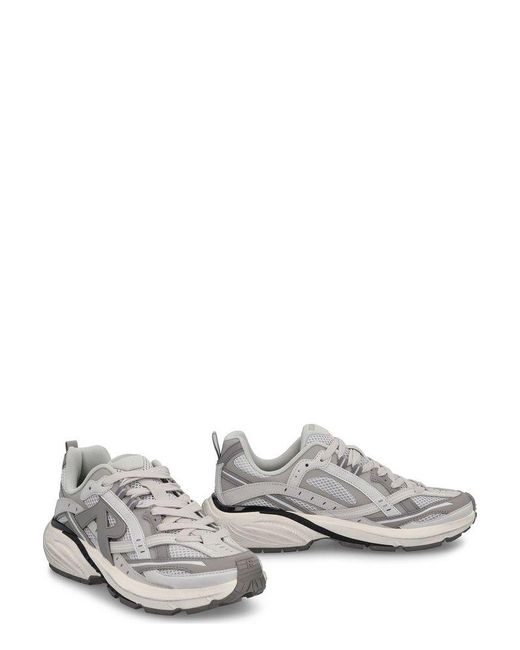 Represent White Storm Runner Fabric Low-Top Sneakers for men