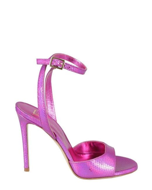 Giampaolo Viozzi Pink Ankle Strap Sandals