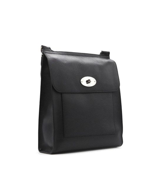 Mulberry Black Antony Foldover Top Shoulder Bag for men